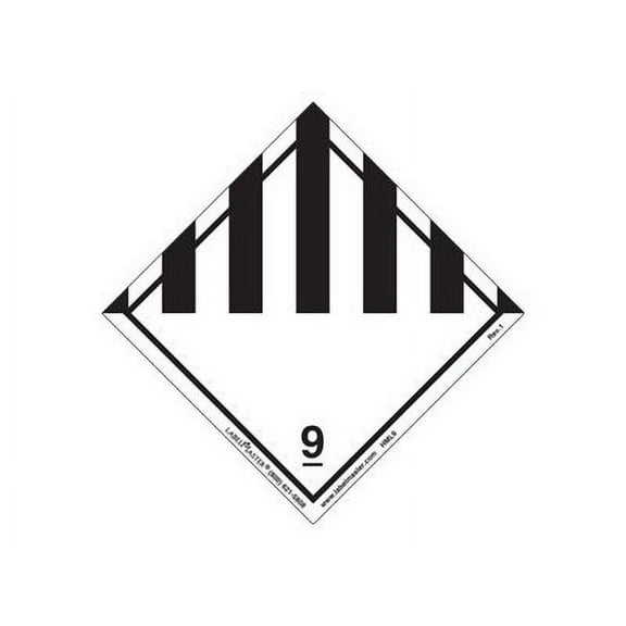 LabelMaster Hazmat Self-Adhesive Shipping Label, 5 x 4 1/2, HAZARD CLASS 9, 500/Roll -LMTHML9