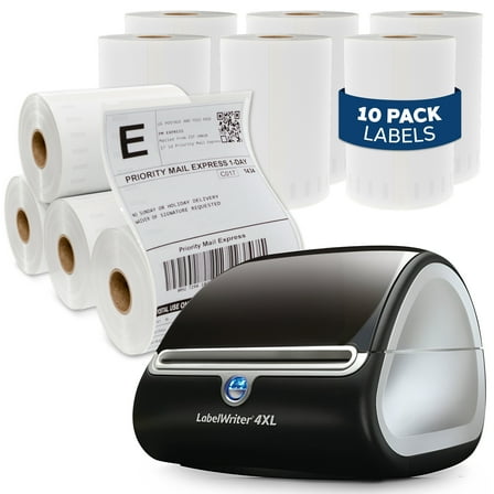 LabelMe 4x6 Shipping Labels - 4x6 Thermal Labels, Compatible with DYMO 4XL, Rollo & Zebra Label Printers, Replaces Dymo 1744907 Perforated Strong Adhesive, 250 Per Roll (10 Rolls | 2500 Labels)