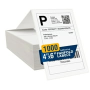 LabelMe 4x6 Thermal Labels - 4x6 Labels, Shipping Labels, 4x6 Fanfold Label Paper- Thermal Printer Labels for USPS, FedEx, UPS 1000 Labels