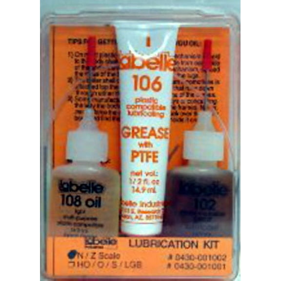 Labelle 1002 3-Pack (102, 106, 108) Synthetic Oil Lube Kit - Plastic Compatible
