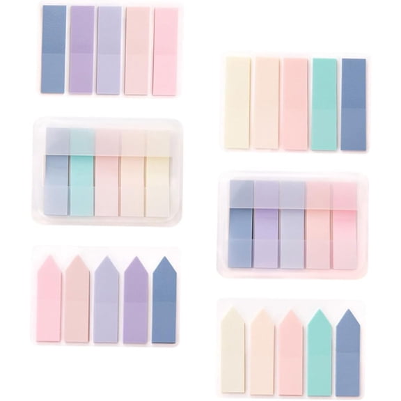 Labels 6 Sets Paper Page Label Page Guiding Tags memo pad Paper Page tabs Page Sticky tabs Page Marker Page mat Sticky Annotation pad Books Labels use Material Loose Leaf