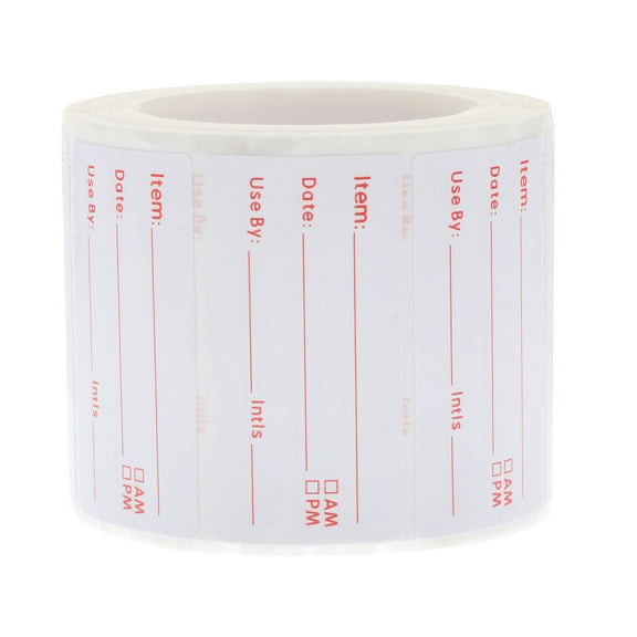 Labels Food Stickers Containers Storage Date Expiration Container Sticker Restaurant Safety Supplies