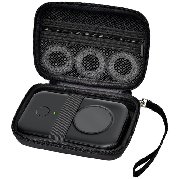 Labels Printer Case Compatible with COLORWING D30 Bluetooth Wireless Labeling Printer Storage Holder Also for Phomemo D30 D35-Full Black