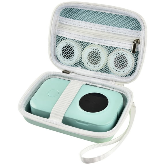 Labels Printer Case Compatible with COLORWING D30 Bluetooth Wireless Labeling Printer Storage Holder Also for Phomemo D30 D35-Green