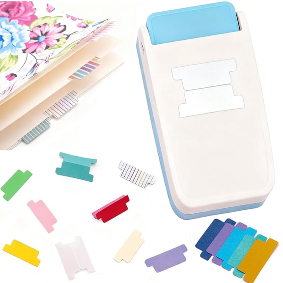 Labels Punch, DIY Index Tabs & Craft Paper Punch for Scrapbooking, Journaling, Planners & More