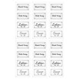 WRISTBIQUE Labels Hand Lotion Soap Labels Black for Kitchen Decoration ...