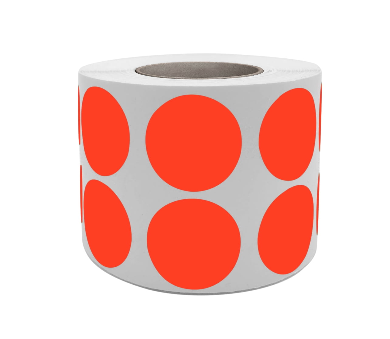 Done Red Sticker Labels Stickers Roll in Neon Red 19mm Dot Sticker for organizing and ...