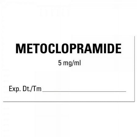 Labelvalue METOCLOPRAMIDE 5mg/ml Expiration Date Labels, 50 Piece Pack