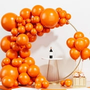 Labeol Orange Balloons Different Sizes 110PCS 18/12/10/5 Inch Orange Balloon Garland Arch Kit Quality Latex Balloons Orange Decorations for Party Birthday Baby Shower Graduation
