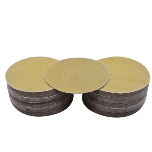 Lablt 100 Pack 5" 120 Grit Hook Loop Pads Sanding Disc No-Hole Sand Paper