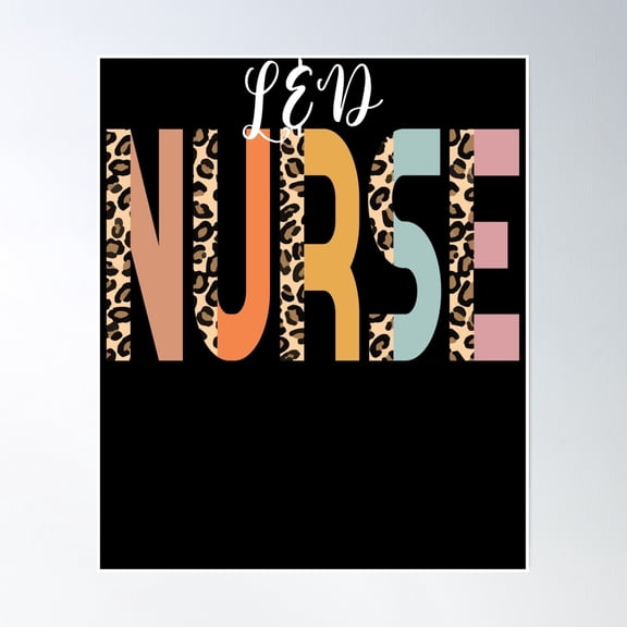 Labor And Delivery Nurse Cheetah Print Rn Cute L&D Nurse Gear Poster Wall Art, Modern Wall Decor, 8x12 UNFRAMED