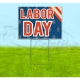 thumbnail image 1 of Labor Day (18" x 24") Yard Sign, Includes Metal Step Stake, 1 of 6
