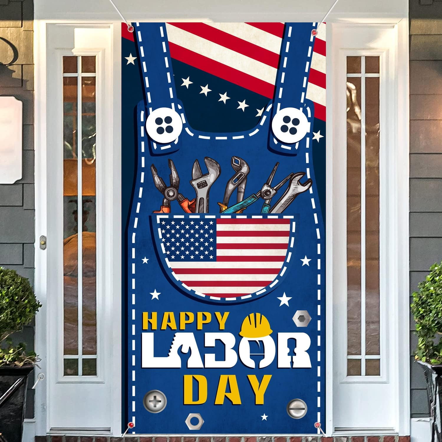 Happy Labor Day Gartenflagge – Doppelseitig, 9 X 152 Cm, Für Drinnen Und Draußen