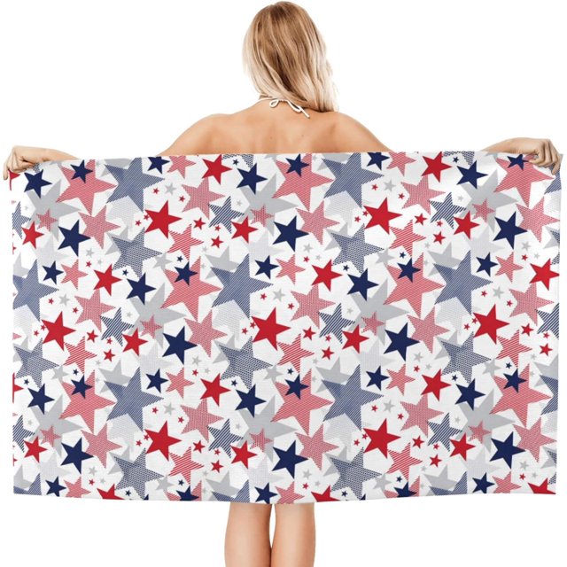 Labor Day Microfiber Beach Towels for Adults Sand Free Travel Towel