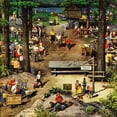thumbnail image 1 of "Labor Day Picnic" Painting Print on Wrapped Canvas, 1 of 7