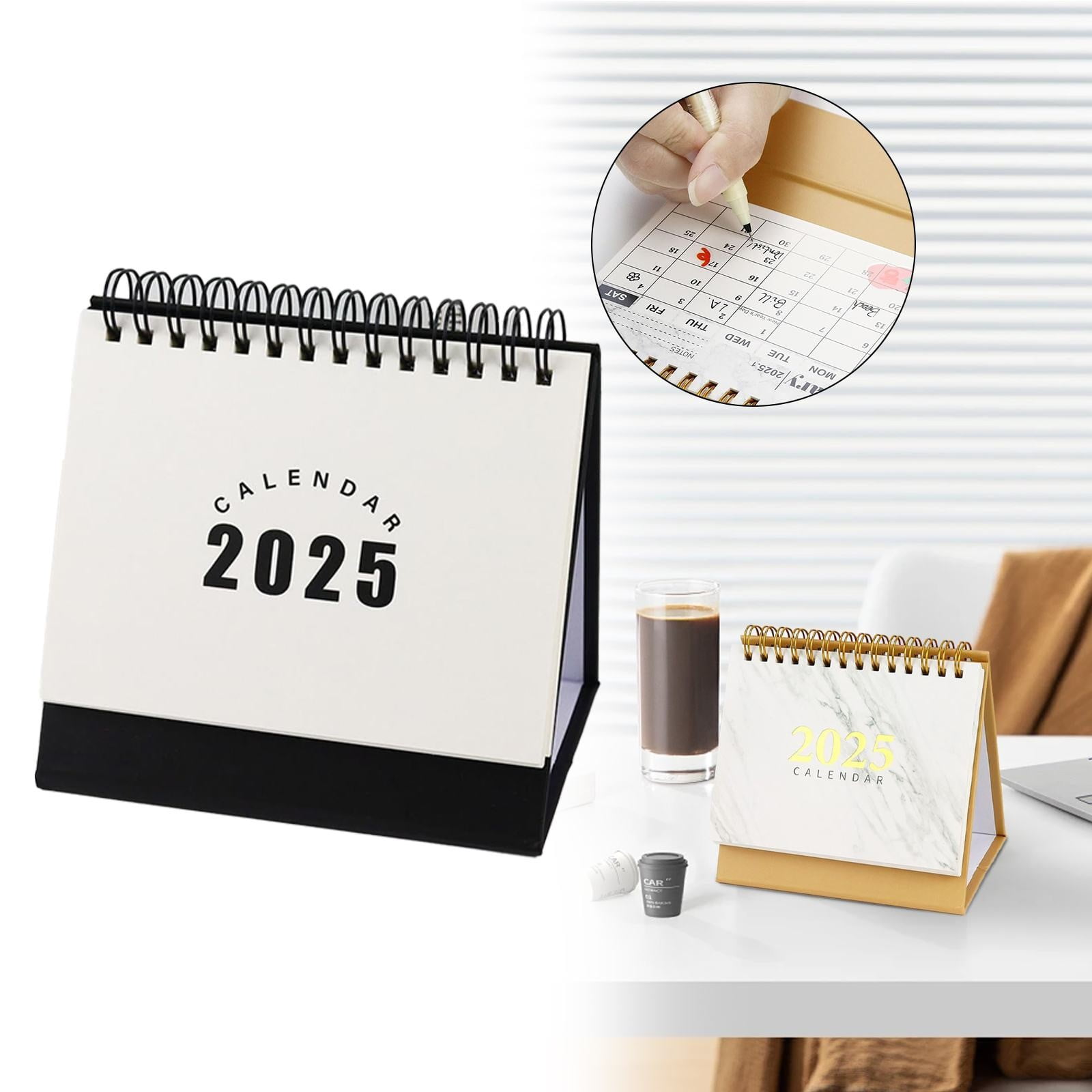 Labor Day Sale Calendar,Desk Calendar 2024 2025 Creative Standing Flip