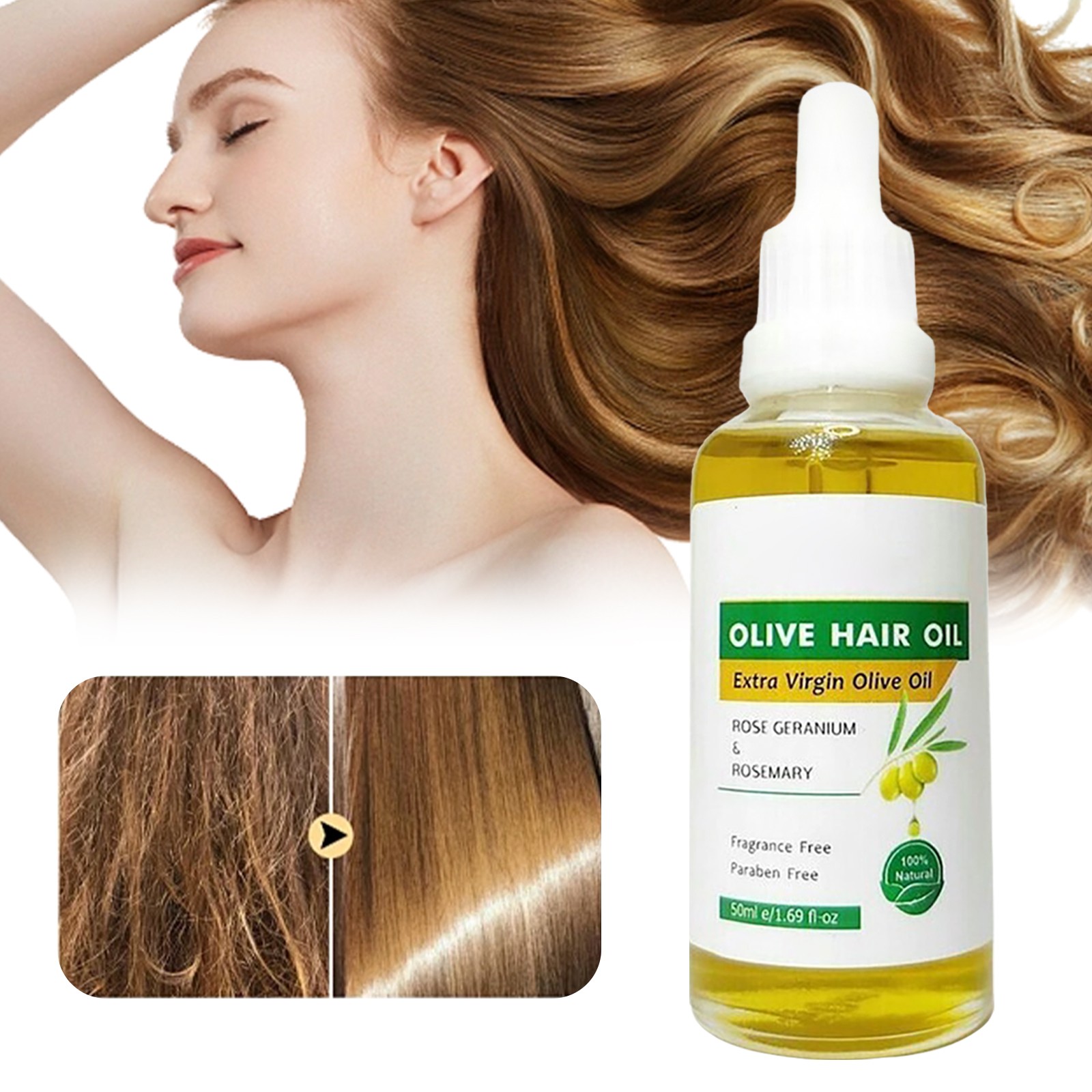 Labor Day Savings Hair Care ,Olive Hair Nourishing Glossing & Shine