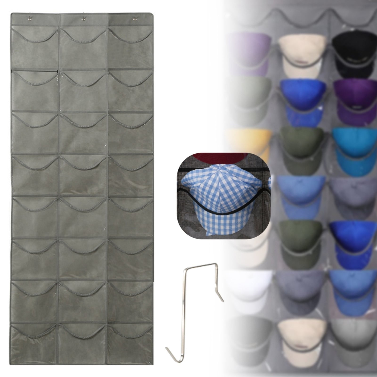 Labor Day Savings Rack ,Baseball Hat Rack 18/24 Pocket Over The Door ...