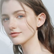 OFNADKSLLIN Labor Day Sterling Silver Earrings Snowflake Stud Earrings Earring Decoration Son's First Gift Earrings for Sensitive Ears Kids