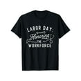 thumbnail image 1 of Labor Day T-Shirt Graphic Tee Worker Top Cotton Short Sleeve Casual Shirt Comfort Black S-5XL, 1 of 5