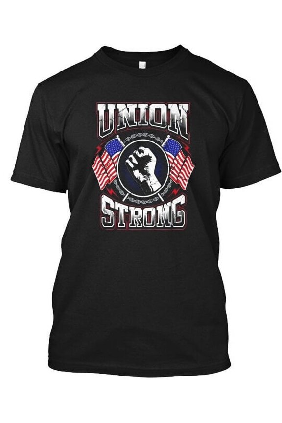 Labor Day Weekend Union Strong Usa Flag And Fis T-Shirt Made in USA Size S-5XL