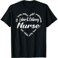 thumbnail image 1 of Labor & Delivery Nurse Heart Word Cloud T-Shirt, 1 of 4