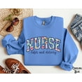 thumbnail image 1 of Labor And Delivery Nurse Sweatshirt, L And D Varsity Sweater, L&D Nurse Floral Crewneck, Ob Rn, Spring, Summer, Fleece, For Ld Nurse TSHIRT All Size S-5XL, 1 of 5