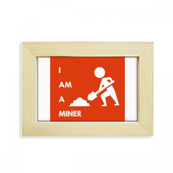 Labor Resources Spade Mineral Miners Desktop Decorate Photo Frame Picture Art Painting 5x7 inch