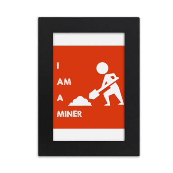 Labor Resources Spade Mineral Miners Desktop Photo Frame Picture Display Art Painting Exhibit