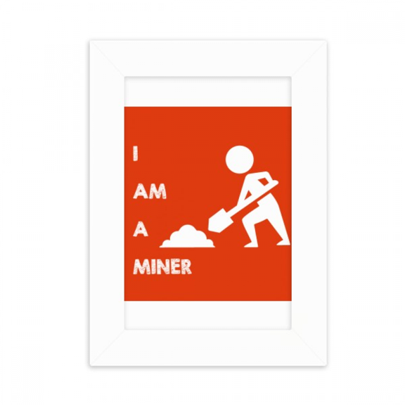 Labor Resources Spade Mineral Miners Desktop Photo Frame Picture Display Decoration Art Painting