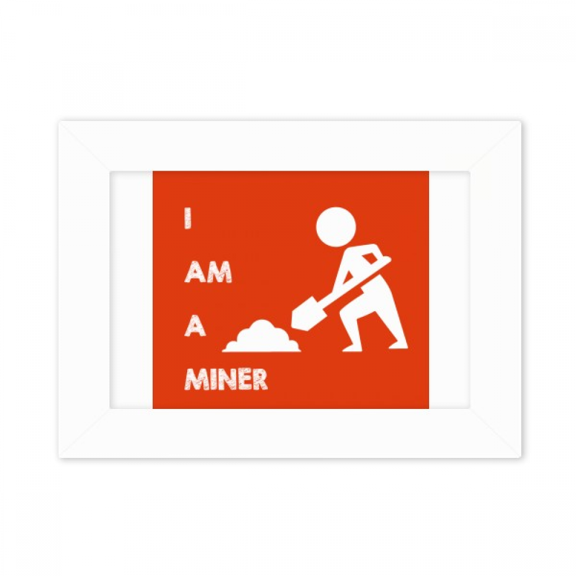 Labor Resources Spade Mineral Miners Photo Mount Frame Picture Art Painting Desktop 5x7 inch