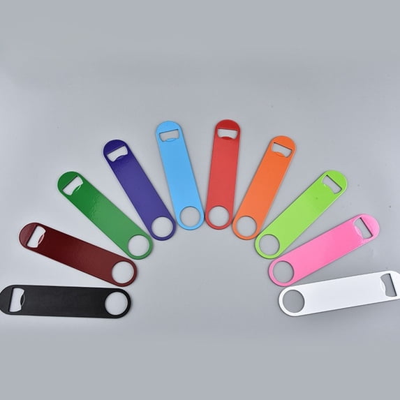 Labor Saving Beer Bottle Opener 7 Inch,Non Slip Flat Speed Opener for BBQ Camping