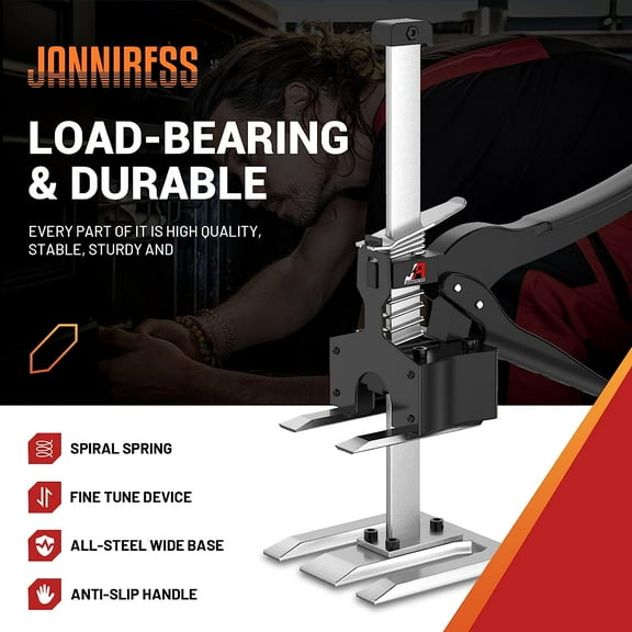 Labor Saving Handle 2 Pack, 12 in Construction Jack, Multifunctional Furniture Jack for Cabinets and Wall Tile Height Adjuster