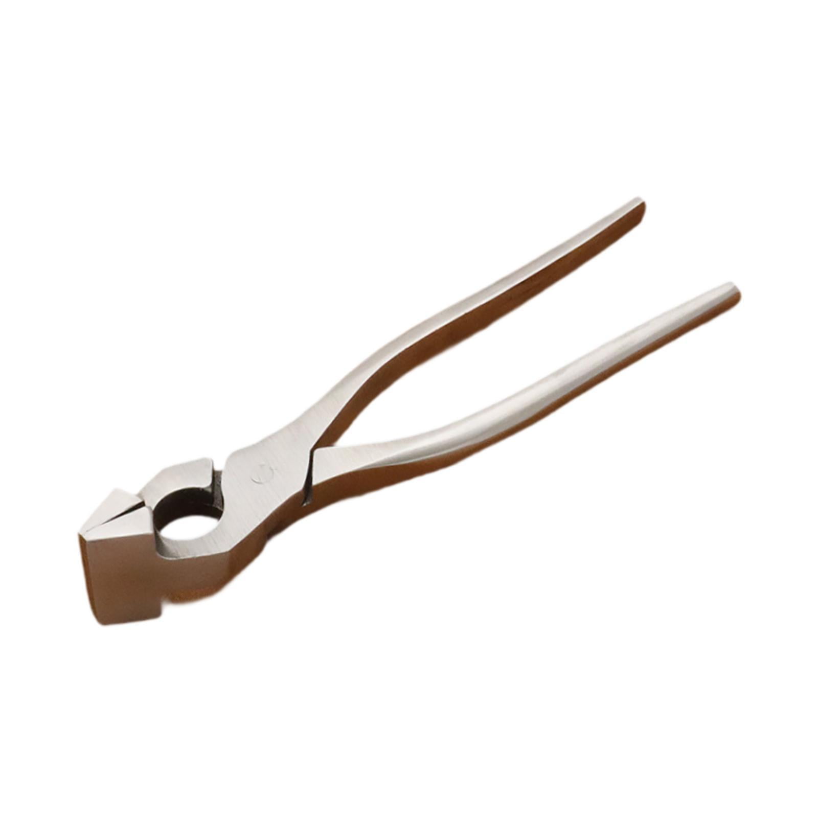 Labor Saving Leather Plier Flat Clamp Straight Jaw Chrome Steel for Handbag Wallet Leatherworkers