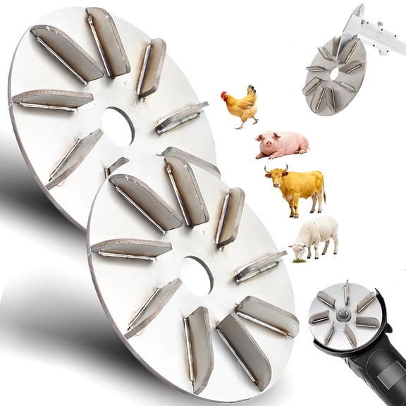 Labor-Saving Pig Hair Remover Scraper Disc,7/9 Gears Stainless Steel Pigs Hair Scraper,Efficient Hog Hair Removal Tool for Farm,Butchery,Livestock Dehairing Grinder