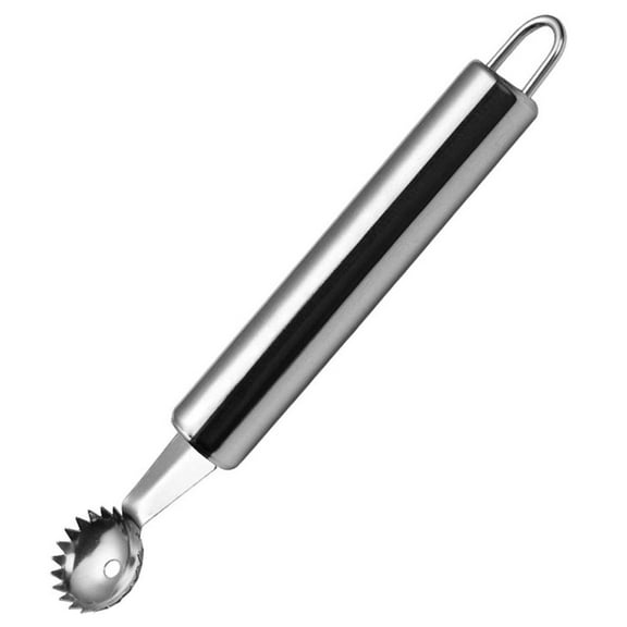 Labor-Saving Stainless Steel Fruit Stem Remover, Household Strawberry Core Extract Tool, Daily Kitchen Fresh Fruit Processing Gadget, Multifunctional Vegetable Fruit Seed Picking Utensil,Silver