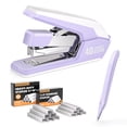 thumbnail image 1 of Marsrock Effortless Stapler for Desk,40-50 Sheet Capacity, 2000 Staples, 1-Touch Stapling,Heavy Duty and Magnetic Staple Remover, Purpler, 1 of 9