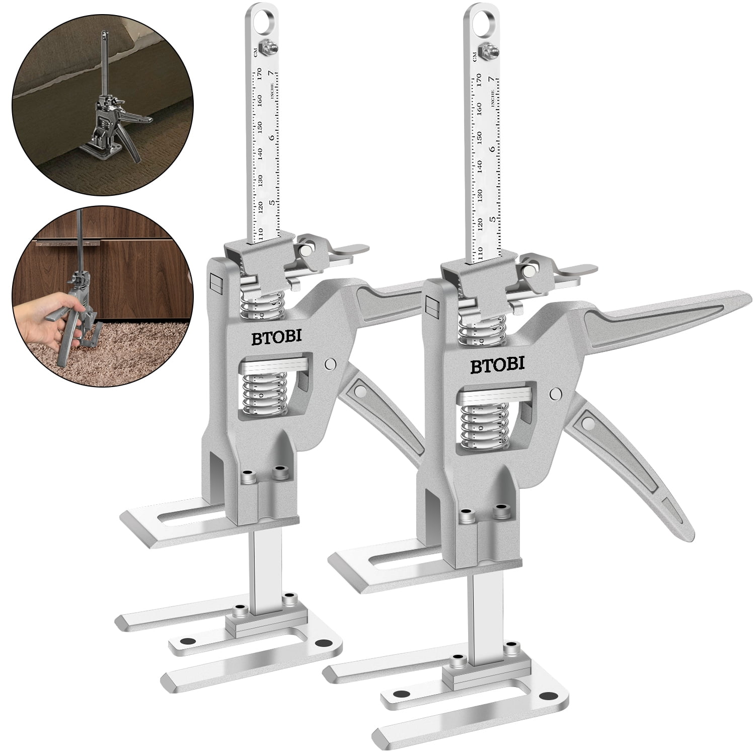  Jinzaaly 2 Packs Hand Lifting Tool Jack, Labor-Saving Arm Jack,  The Height Raised by 5-250mm, Up to 260kg/573 lbs, Board Lifter, Tile  Height Adjuster : Electronics