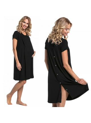 Baby Be Mine Delivery/Labor/Nursing Nightgown Women's Maternity Hospital  Gown/Sleepwear for Breastfeeding, Nursing Gown For Women, Delivery Gown,  Maternity Gown 
