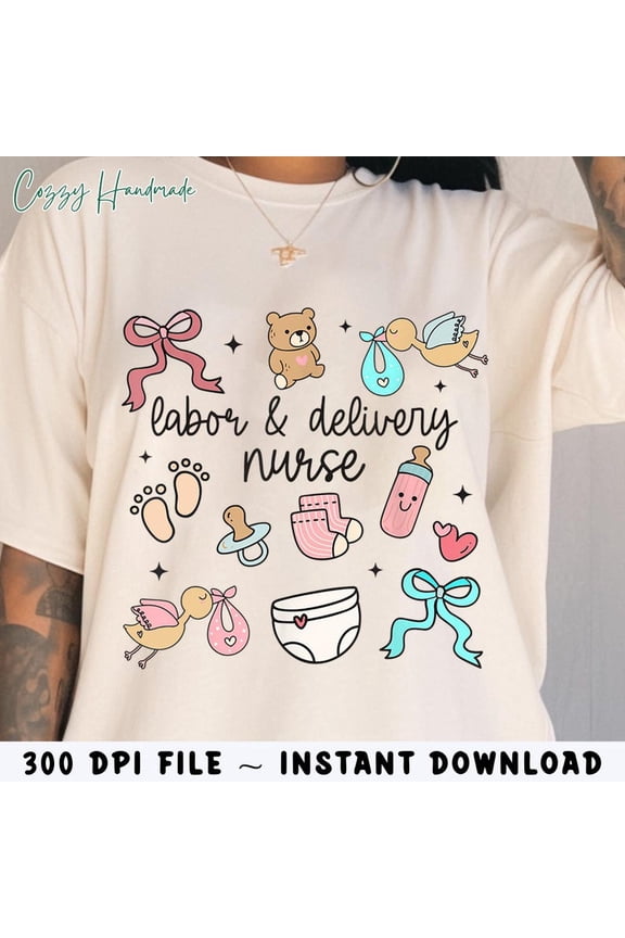 Labor and Delivery Nurse Graduation T-Shirt L&D Nurse Appreciation Wildflower OB Nurse Cute L&D Shirt
