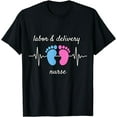 thumbnail image 1 of Labor and Delivery Nurse Heartbeat - L&D T-Shirt, 1 of 4