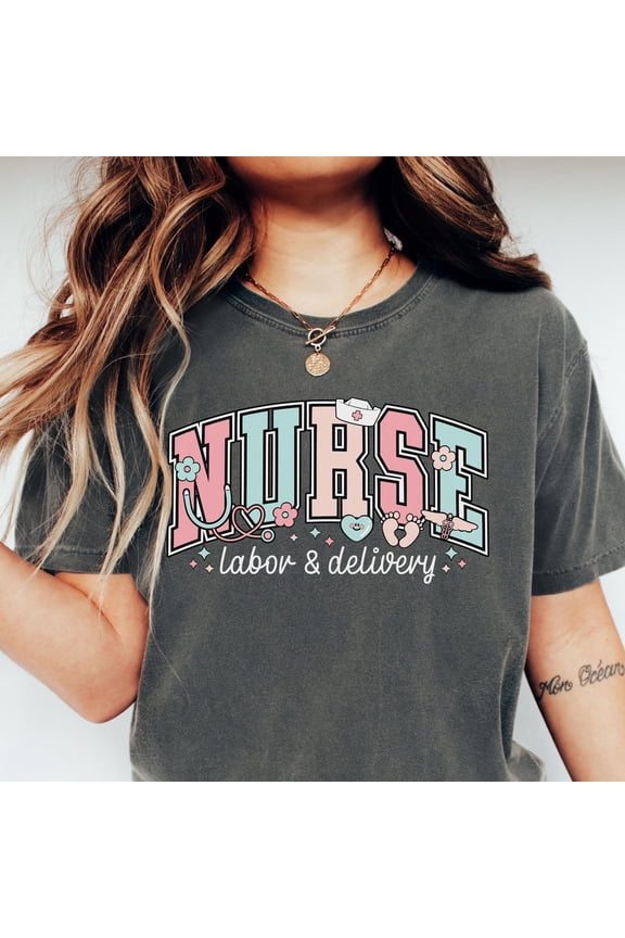 Labor and Delivery Nurse Shirt L and D LampD Baby Nurse OB RN Crew Maternity Nursing Gradu
