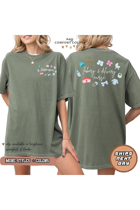 Labor and Delivery Nurse Shirt Personalized OB Nurse Tee