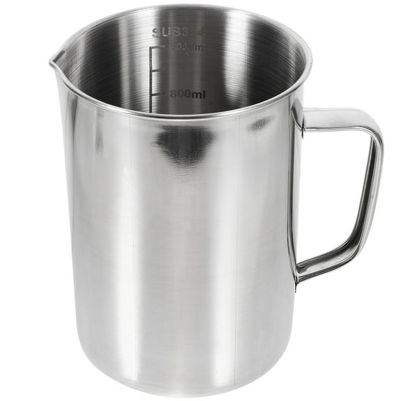 Laboratory Beaker Stainless Steel Coffee Cup Pot Milk Tea Kitchen Measuring Cups 500ml