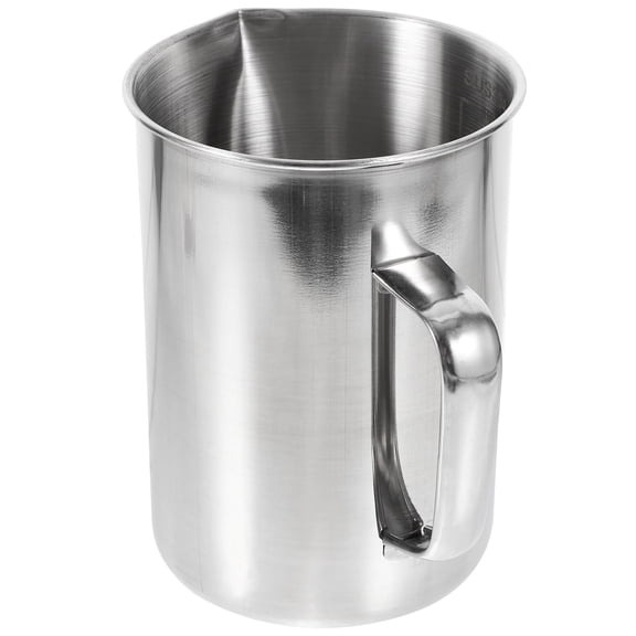 Laboratory Beaker Stainless Steel Measuring Cup with Scale Tools Science Equipment Metal Mixing Coffee