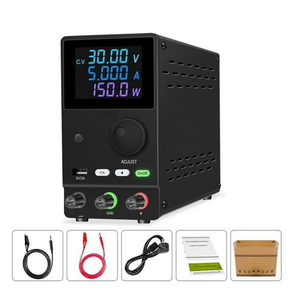 Laboratory DC Power Supply Adjustable Unit 30V 10A 5A 60V 3A Voltage Stabilizer Regulator USB Switching Power Source ,Safe Reliable to Use