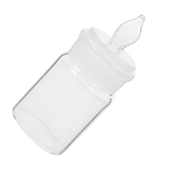 SHOWERORO White Glass Weighing Jar Cylindrical for Lab Use Storage Mixing 1Pack