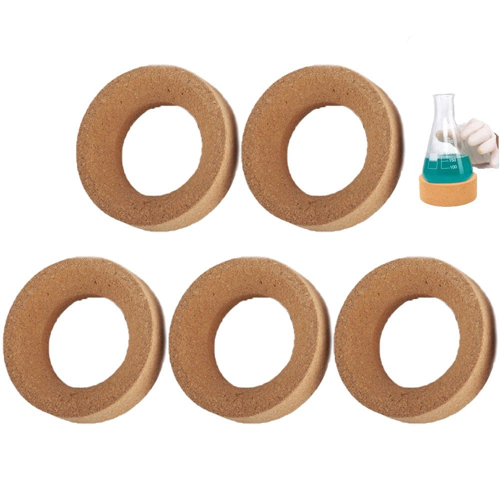 Produktbild von Korkringständer Für Rundkolben – Synthetischer Kork, Säurebeständig, 30 Mm Dick, Für 80-160 Mm Kolben (1 Stück, 80 Mm)