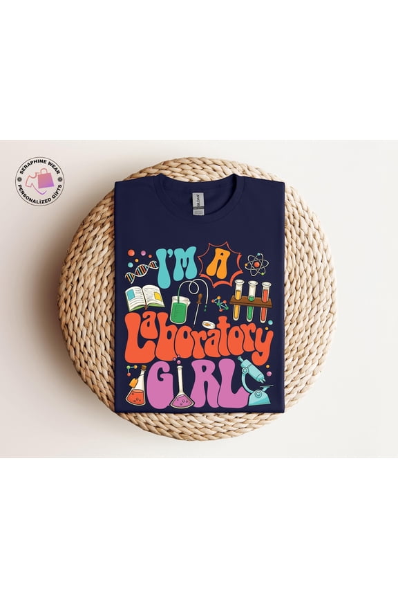 Laboratory Girl T-Shirt: Medical Lab Tech Gift, Science Tee All Size S-5Xl