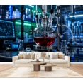 Laboratory Glassware Wallpaper Red Liquid Modern Research technology ...